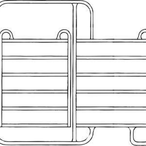 Panel mit Tor 2,40m
