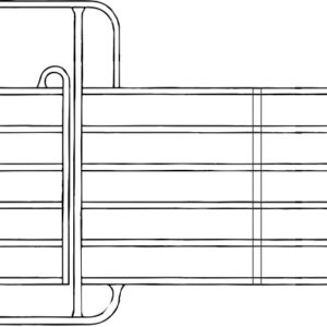 Panel mit Tor 3,60m